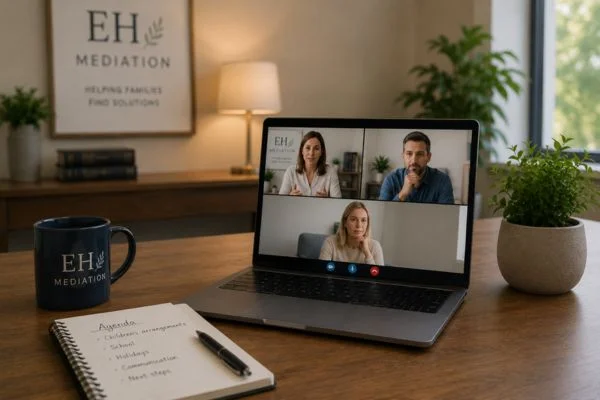 child access mediation Derbyshire online meeting.